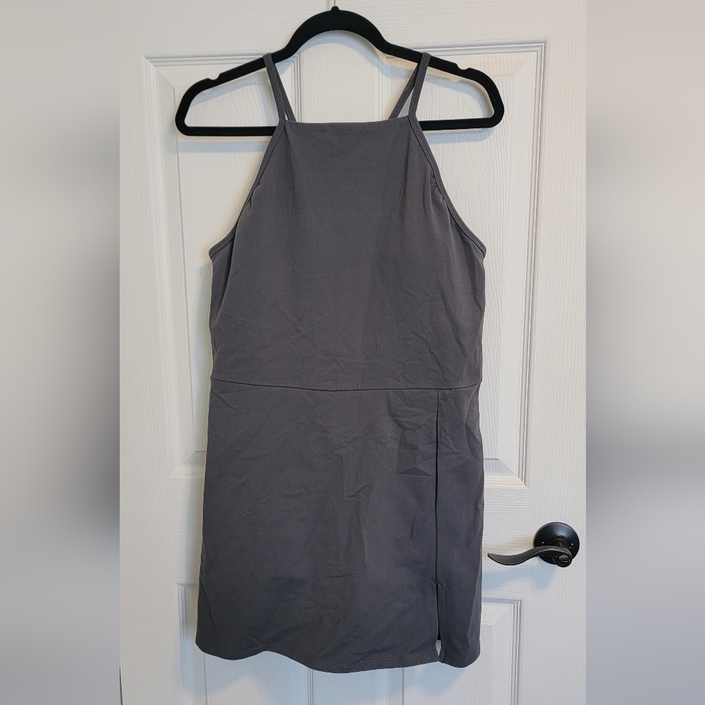CALIA by Carrie Underwood Charcoal Mini Tank Dress